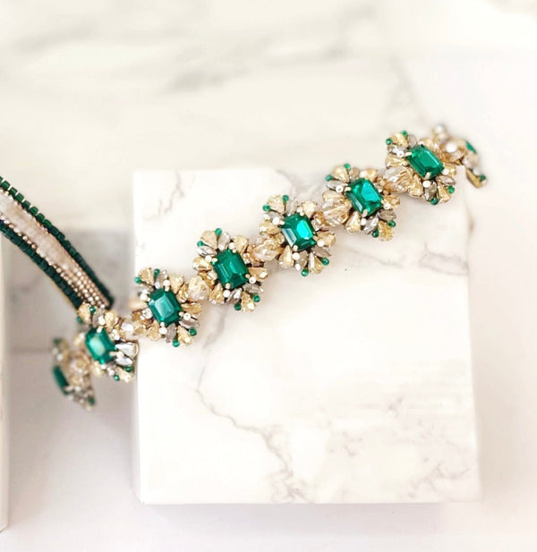 Emerald Kaleidoscope Bracelet